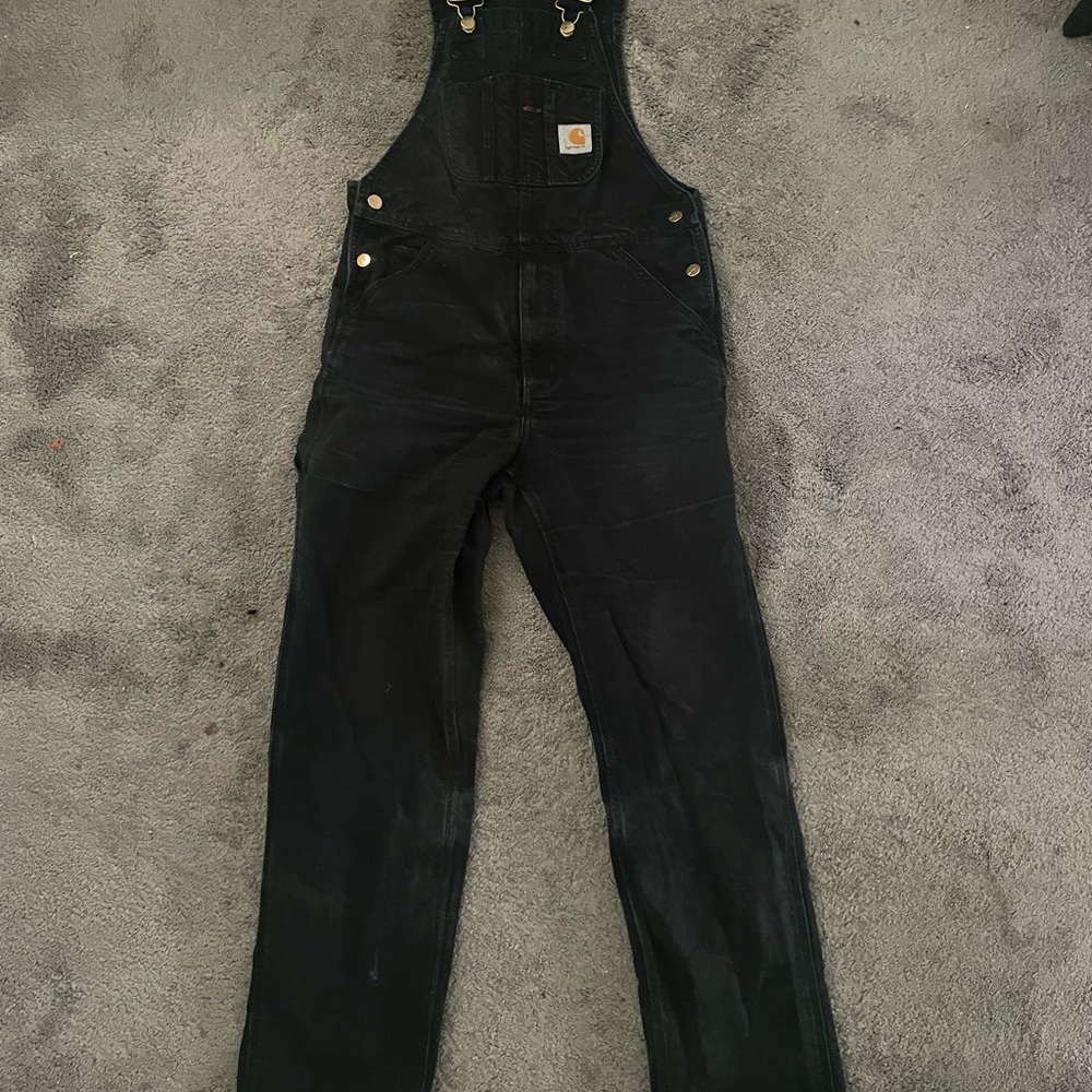 Carhartt WIP Black Overalls